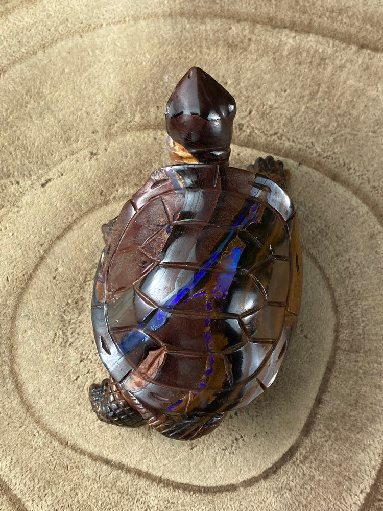 Boulder Opal Tortoise Carving