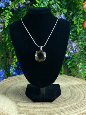 Faceted Lemon Quartz Pendant