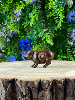Boulder Opal Pig Carving