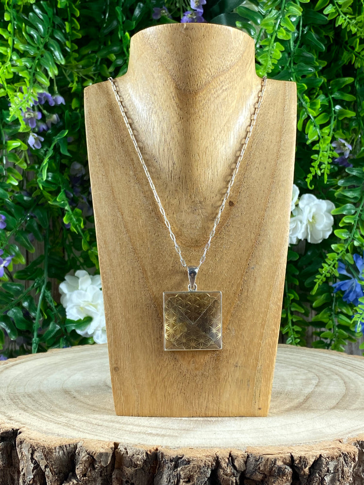 Flower Of Life Pyramid Pendant