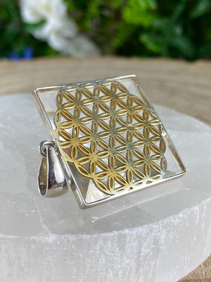 Flower Of Life Pyramid Pendant