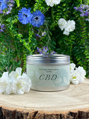 “CBD” Candle with Crystals