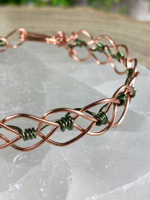 Hand-Wrapped Copper Bracelet