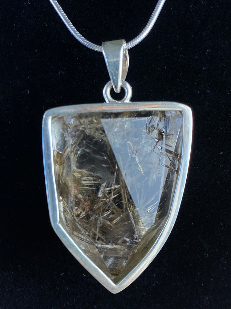 Rutile Shield Pendant