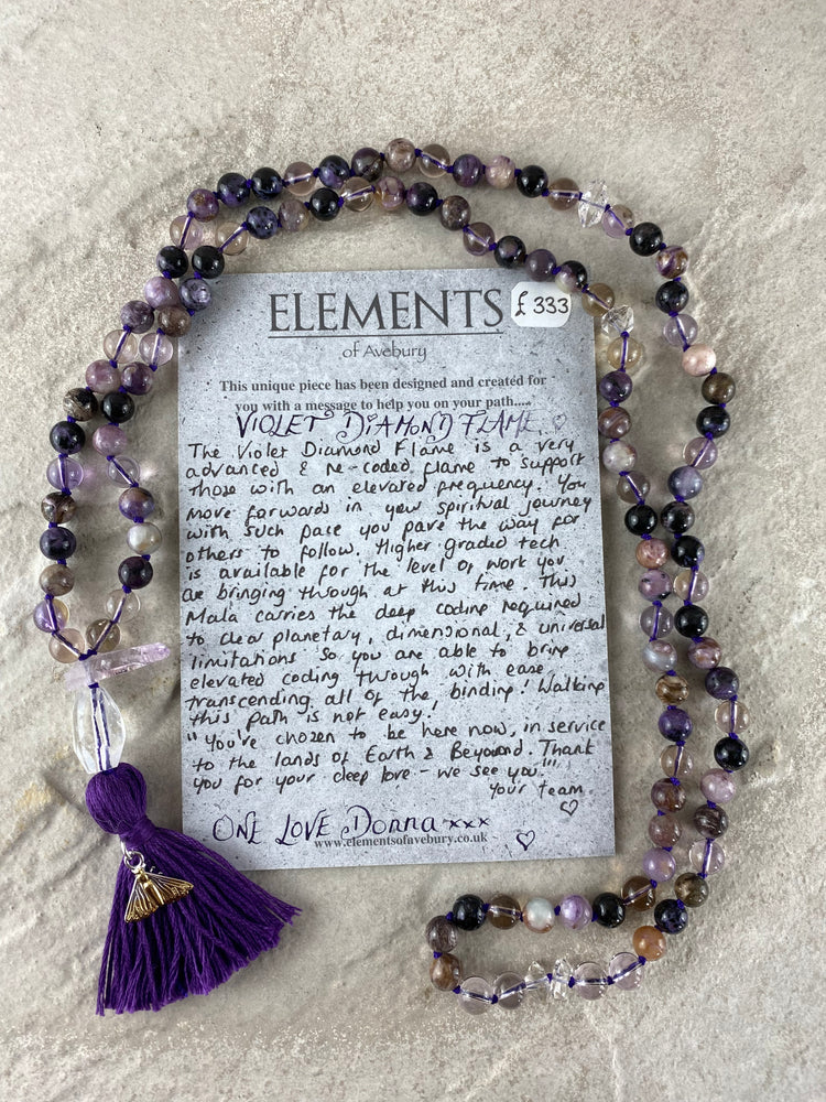 Mala by Donna - Violet Diamond Flame