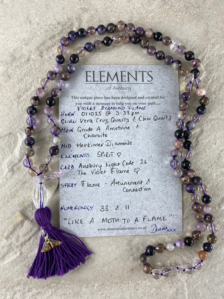 Mala by Donna - Violet Diamond Flame