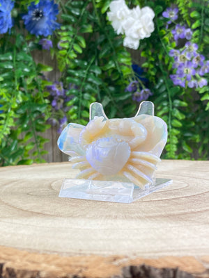 White Opal Crab Carving