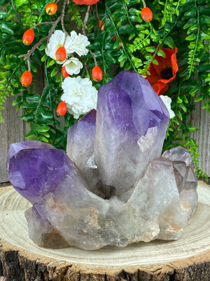 Elements of Avebury Crystals Amethyst Cluster