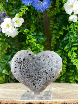 Elements of Avebury Crystals Amethyst Heart