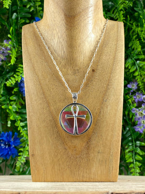 Elements of Avebury Angel Aura Ankh Pendant