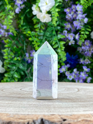 Elements of Avebury Angel Aura Howlite Tower