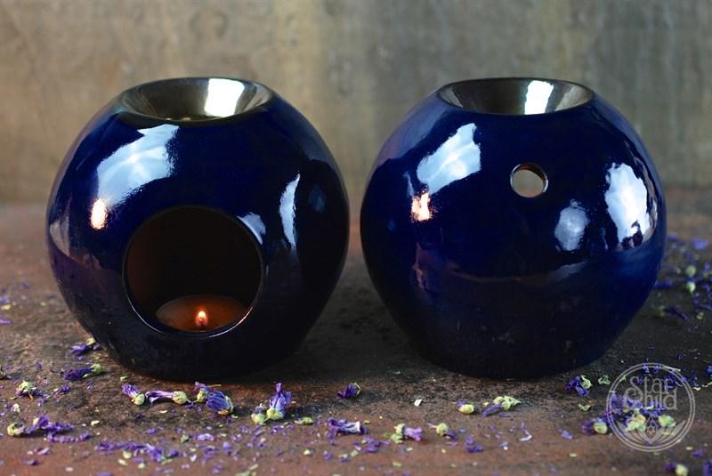 Ball Oil Burner (Blue and Gold)