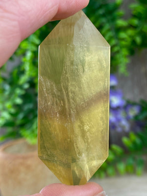 Elements of Avebury Crystal Chinese Yellow Fluorite Double Terminated