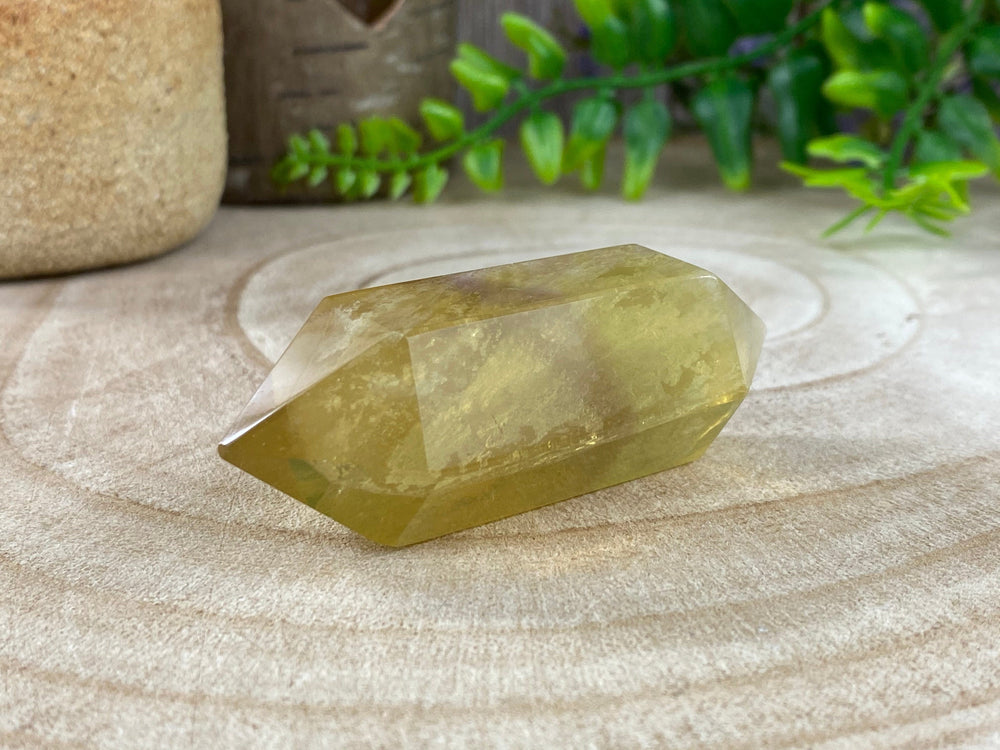 Elements of Avebury Crystal Chinese Yellow Fluorite Double Terminated