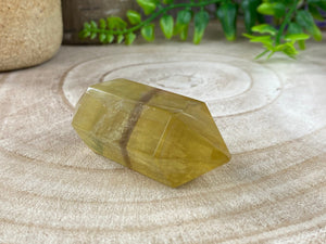 Elements of Avebury Crystal Chinese Yellow Fluorite Double Terminated