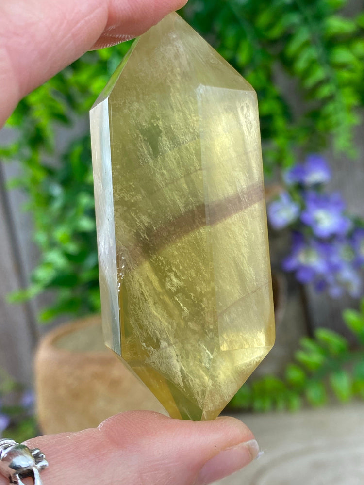 Elements of Avebury Crystal Chinese Yellow Fluorite Double Terminated