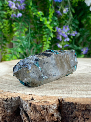 Elements of Avebury Chrysocolla on Quartz