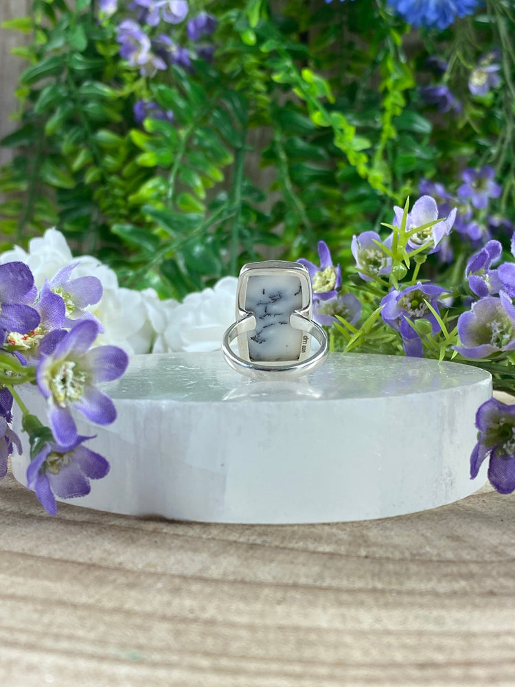 Elements of Avebury Dendritic Agate Ring