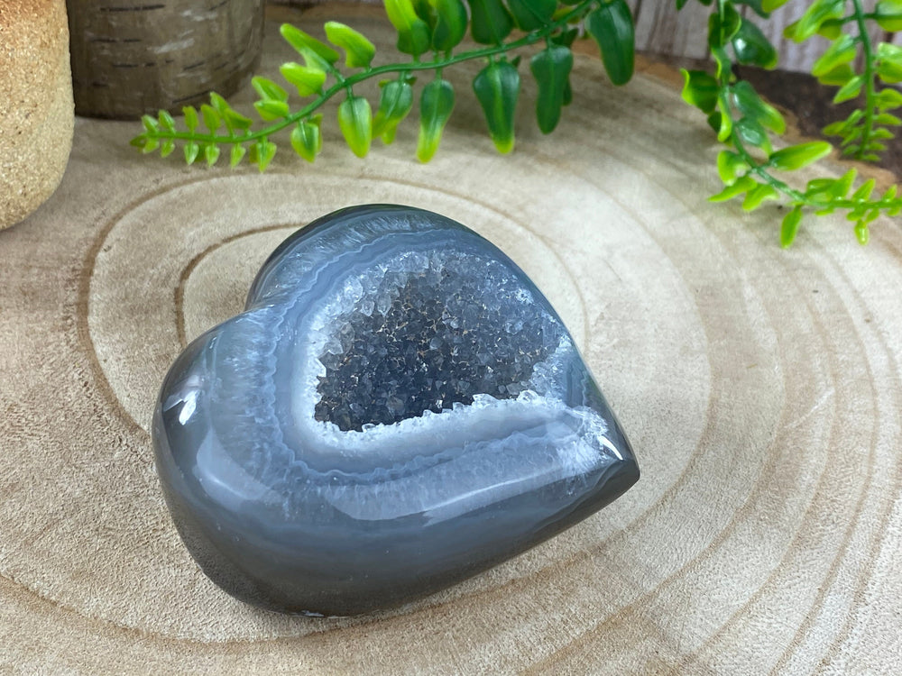 Druzy Agate Heart