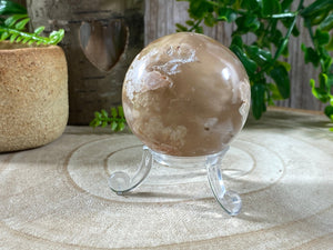 Elements of Avebury Crystal Flower Agate Sphere