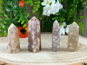 Elements of Avebury Crystal Flower Agate towers