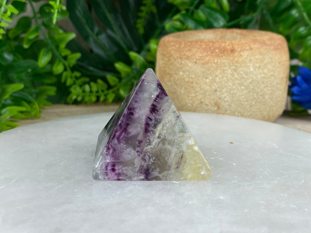 Elements of Avebury Crystal Fluorite Pyramid