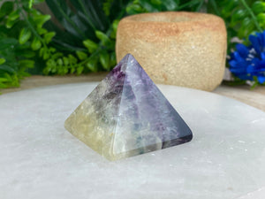 Elements of Avebury Crystal Fluorite Pyramid