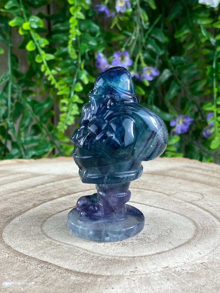 Elements of Avebury Fluorite Santa Carving