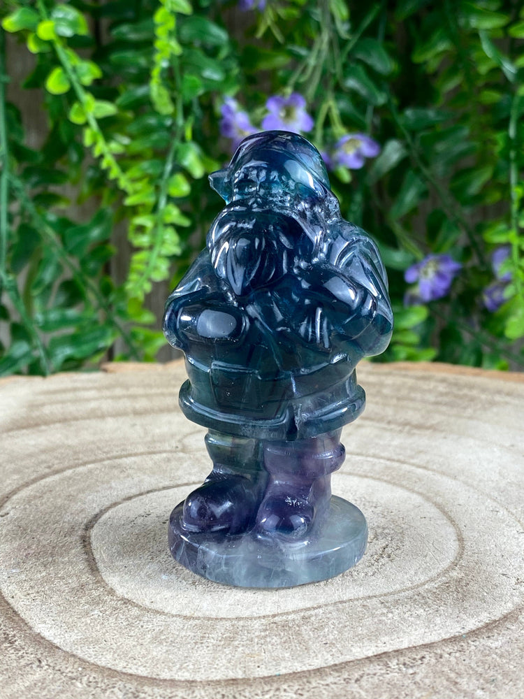 Elements of Avebury Fluorite Santa Carving