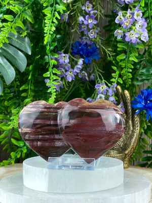 Elements of Avebury Crystal Fossilised Wood Heart