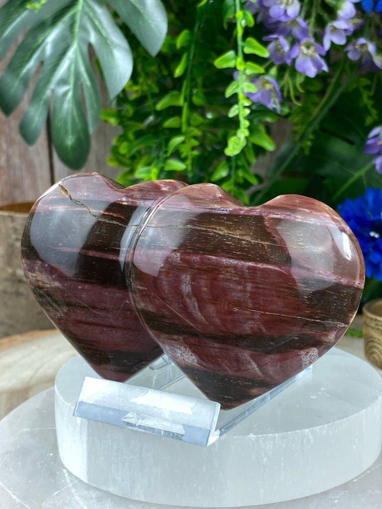 Elements of Avebury Crystal Fossilised Wood Heart