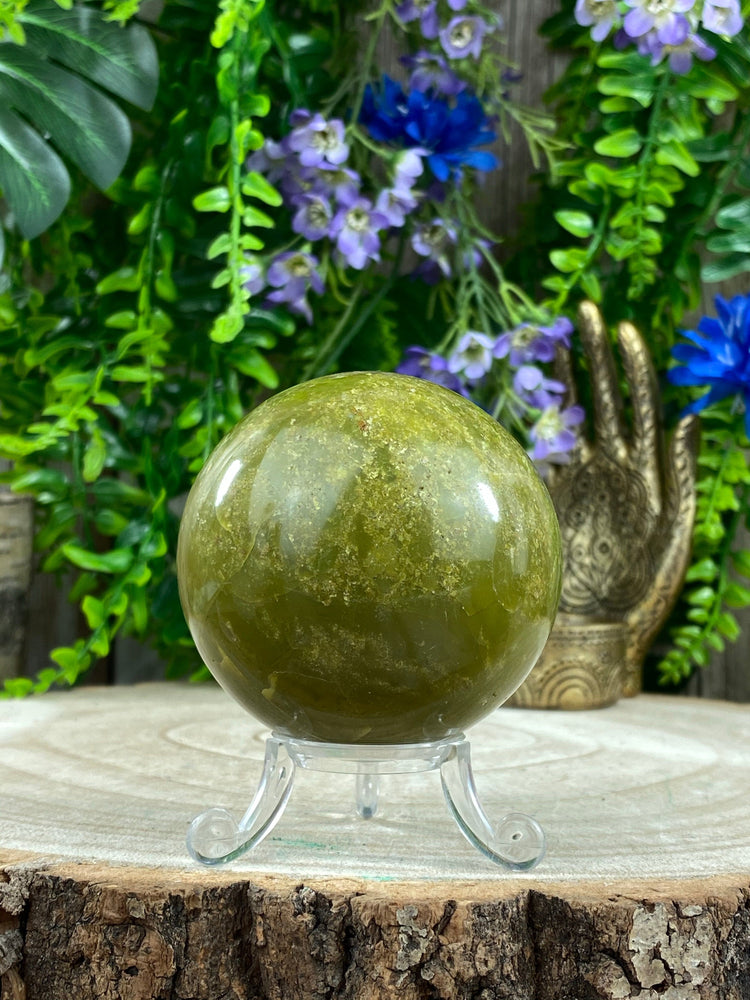 Elements of Avebury Crystal Green Opal Sphere