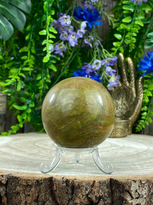 Elements of Avebury Crystal Green Opal Sphere