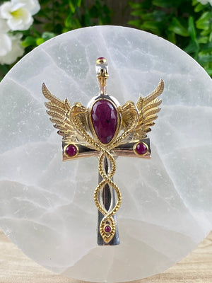Egyptian Fire Pendant with Ruby