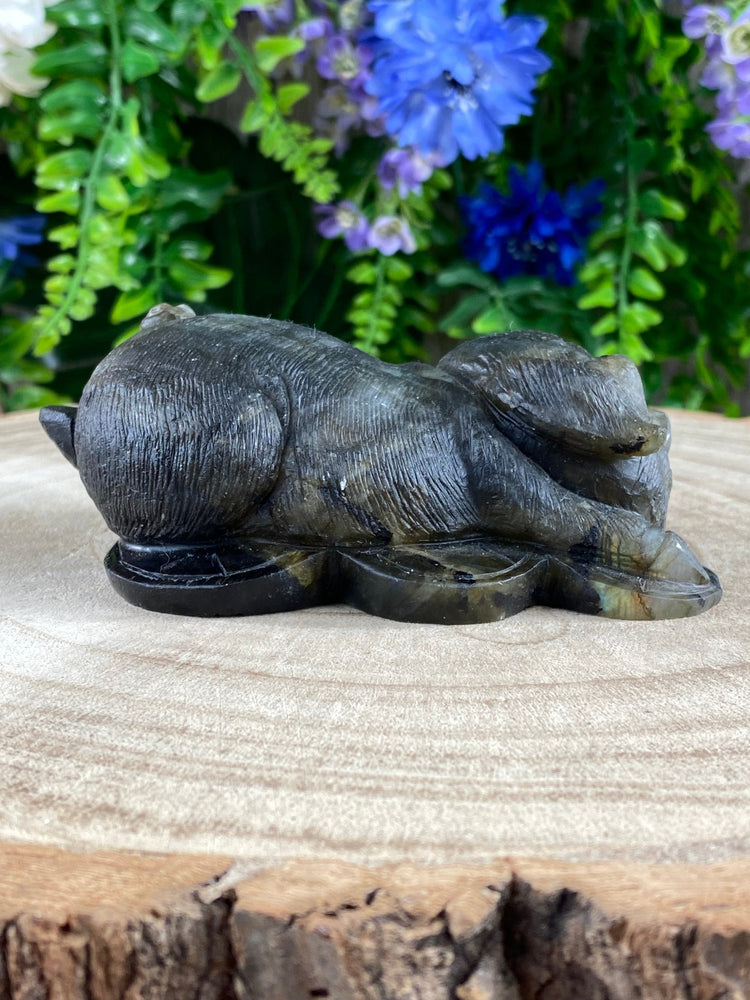 Elements of Avebury Labradorite Pig Carving