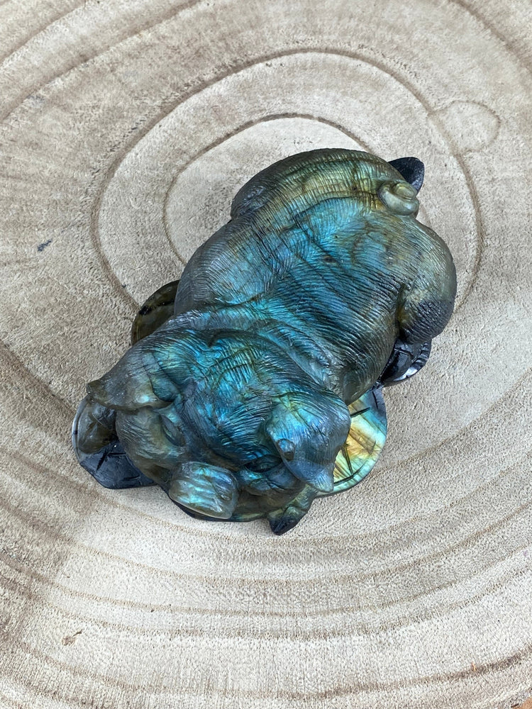 Elements of Avebury Labradorite Pig Carving