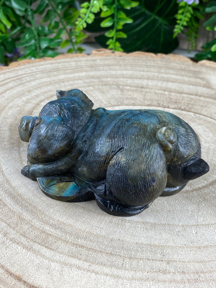 Elements of Avebury Labradorite Pig Carving