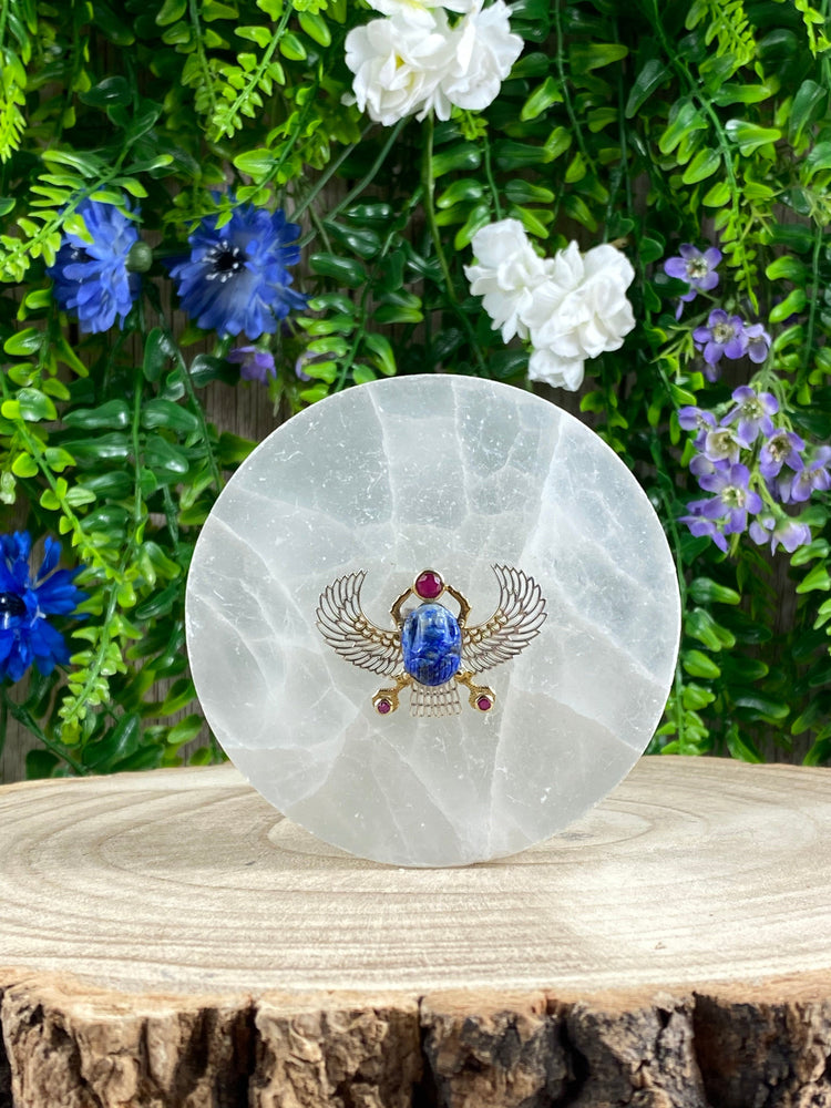 Lapis Lazuli Scarab Beetle Pendant