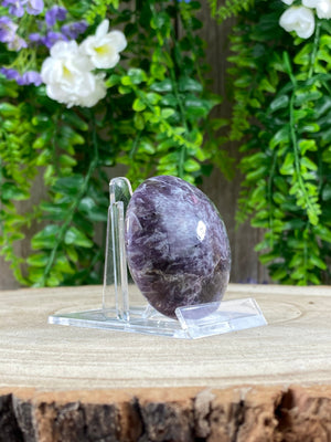 Elements of Avebury Crystal Lepidolite and Pink Tourmaline Palm Stone