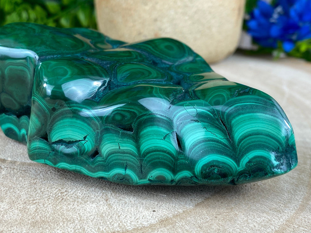 Elements of Avebury Crystal Malachite Freeform