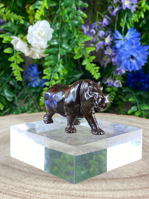 Elements of Avebury Opal Hippopotamus Carving