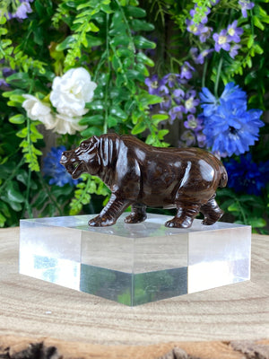 Elements of Avebury Opal Hippopotamus Carving