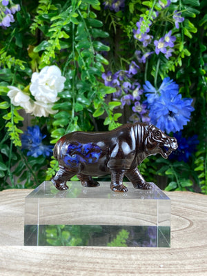 Elements of Avebury Opal Hippopotamus Carving