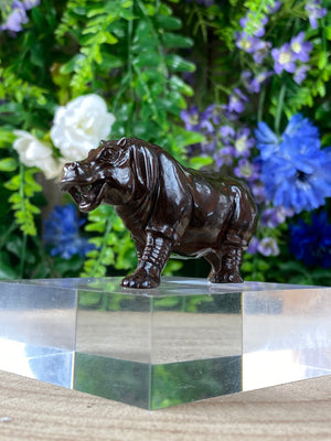 Elements of Avebury Opal Hippopotamus Carving
