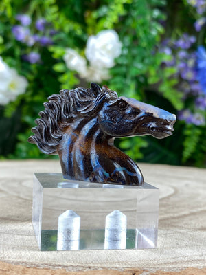 Elements of Avebury Opal Horse Head Carving