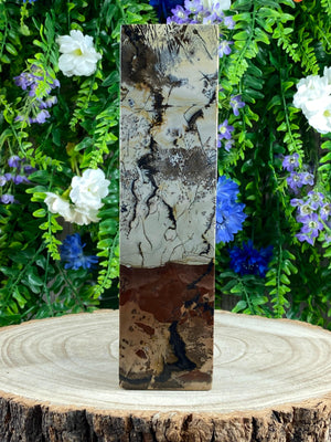 Elements of Avebury Picture Jasper Block Tower