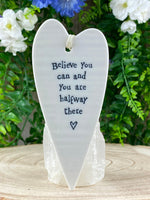 Porcelain Hanging Heart