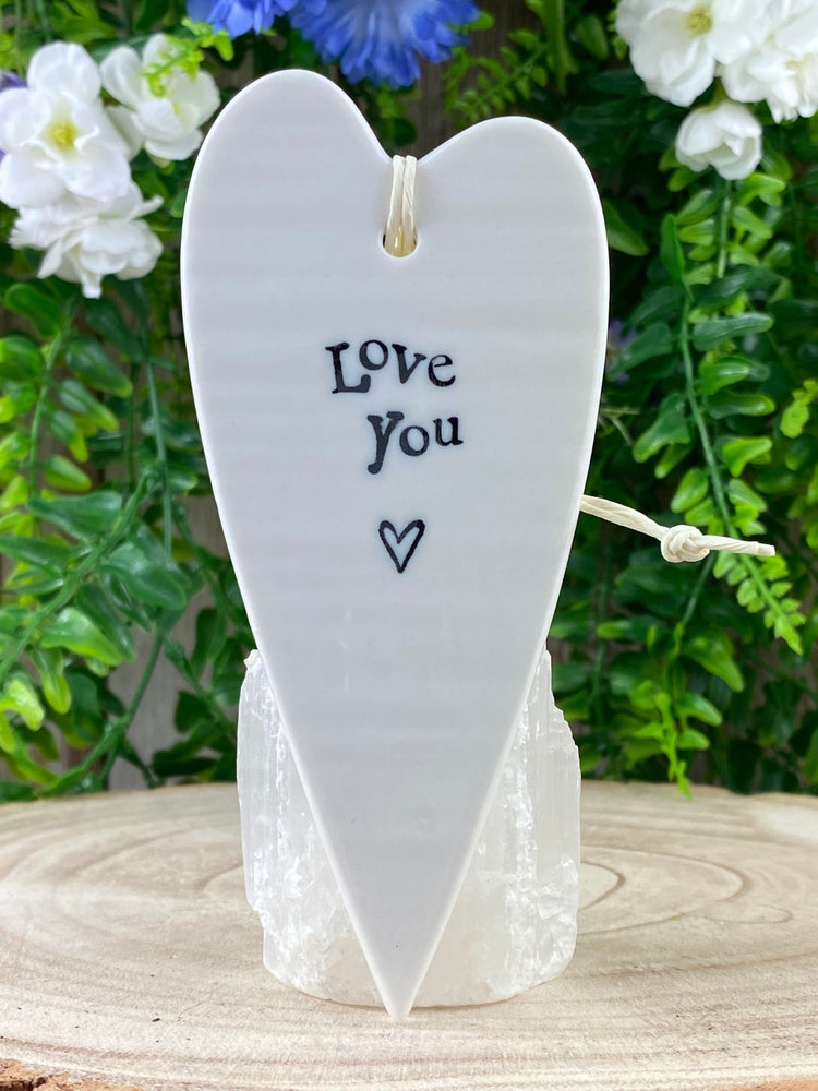 Porcelain Hanging Heart