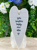 Porcelain Hanging Heart