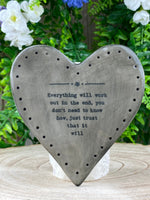 Porcelain Heart Coaster